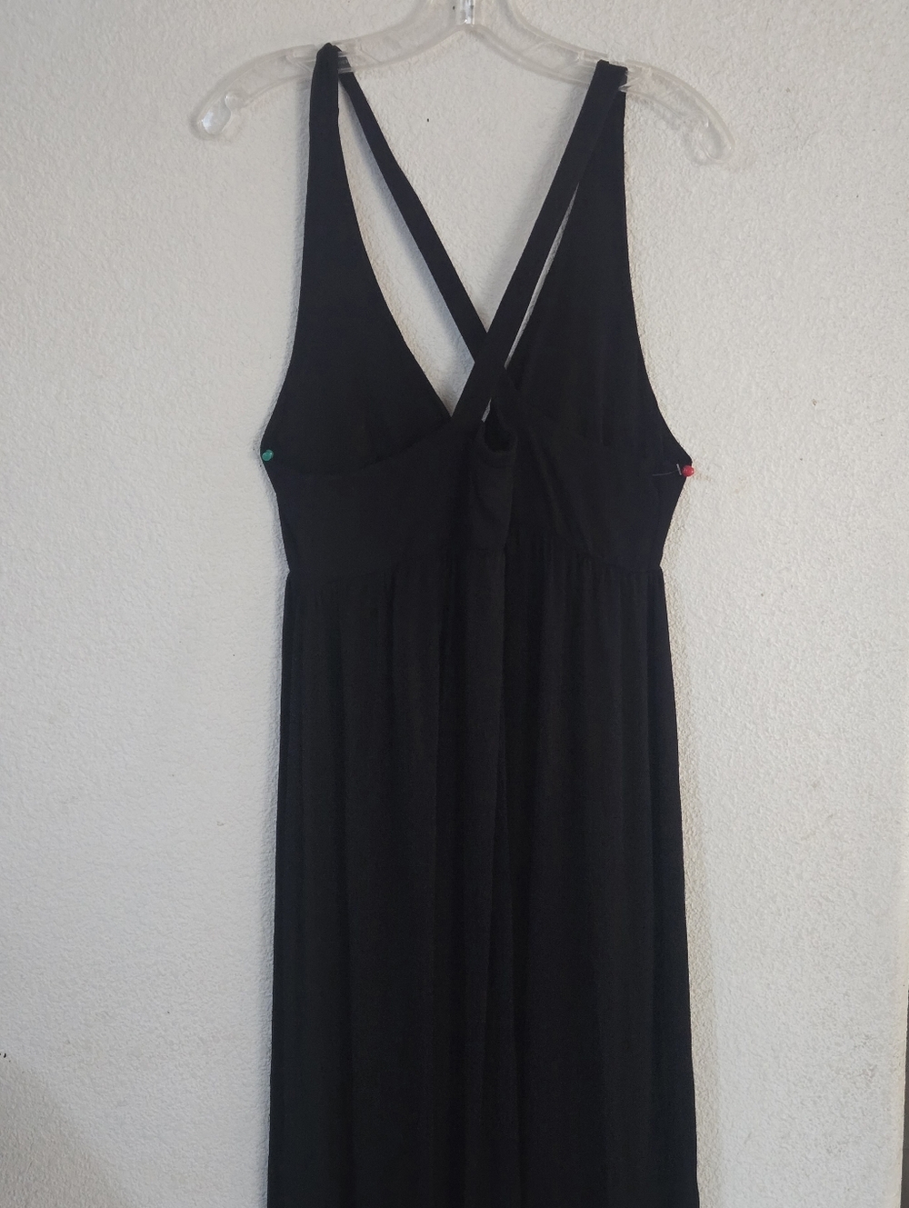 Cynthia Rowley Black V-Neck Sleeveless Maxi Dress - Picture 4 of 7